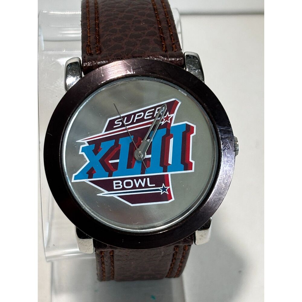 NFL Super Bowl XLII quartz men's watch, working